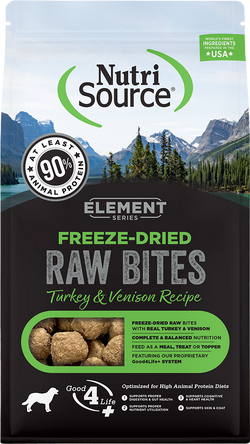 Nutrisource Element Series Freeze Dried Raw Turkey and Venison Recipe Dry Dog Food