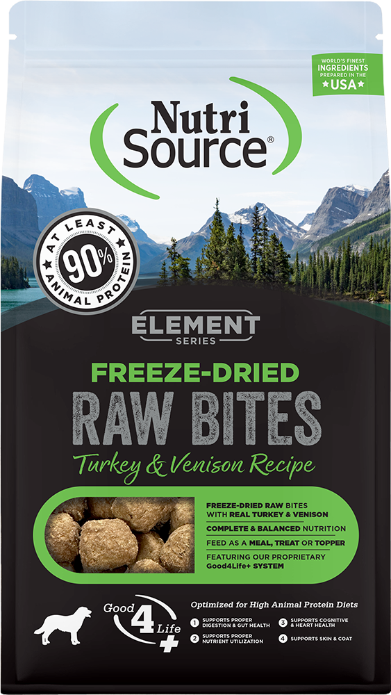 Nutrisource Element Series Freeze Dried Raw Turkey and Venison Recipe Dry Dog Food