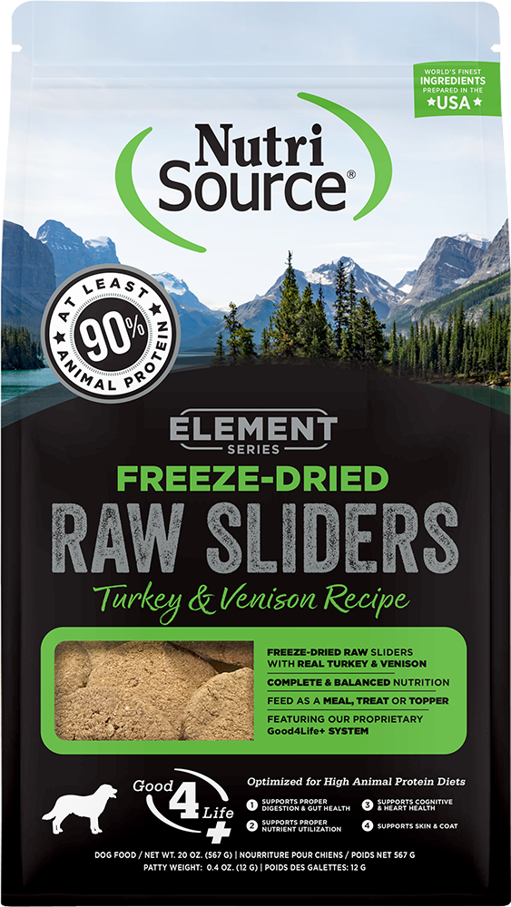 Nutrisource Element Series Freeze Dried Raw Turkey and Venison Recipe Dry Dog Food