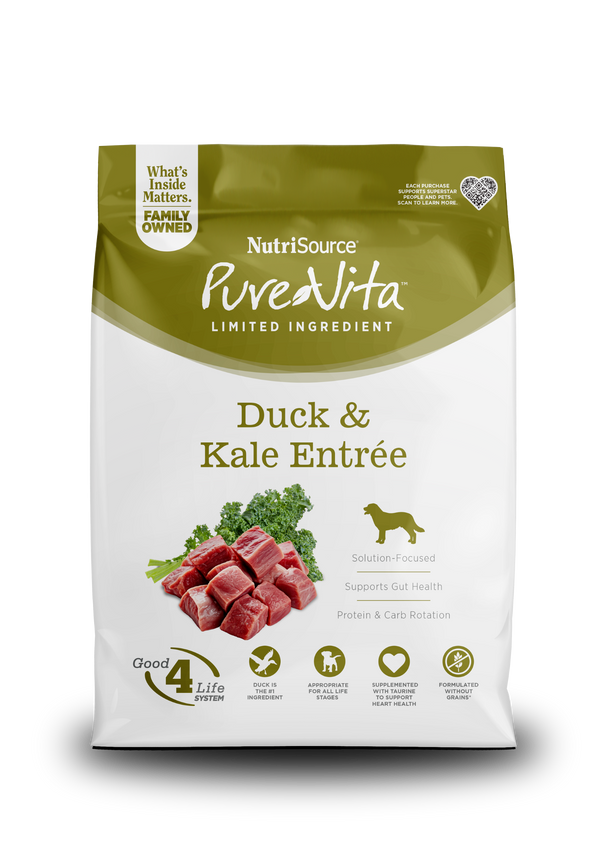 PureVita Grain Free Duck & Kale Adult Dog Food