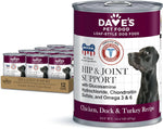 Dave's Restricted Hip & Joint Support, Chicken, Duck, & Turkey Recipe Canned Dog Food