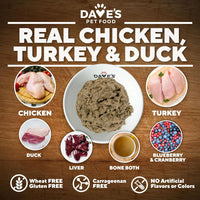 Dave's Restricted Hip & Joint Support, Chicken, Duck, & Turkey Recipe Canned Dog Food