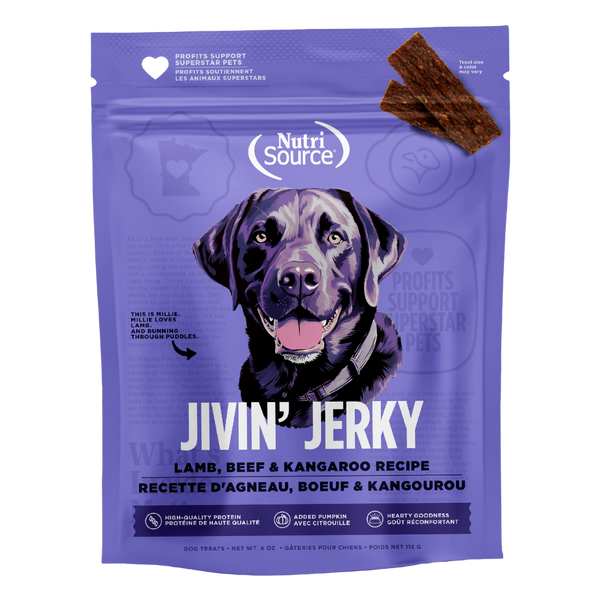 Nutrisource Lamb, Beef, And Kangaroo Jivin' Jerky