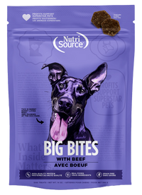 Nutrisource Grain Free Big Bites Beef Dog Treats