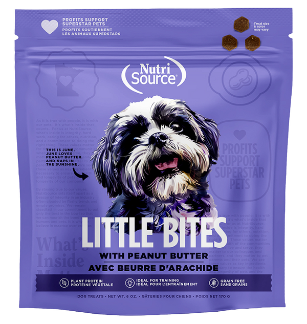 Nutrisource Grain Free Little Bites Peanut Butter Dog Treat