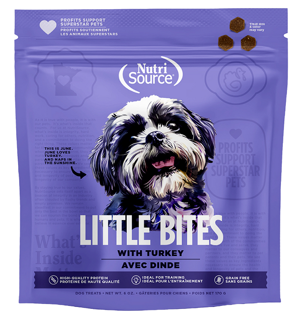 Nutrisource Grain Free Little Bites Turkey Dog Treat