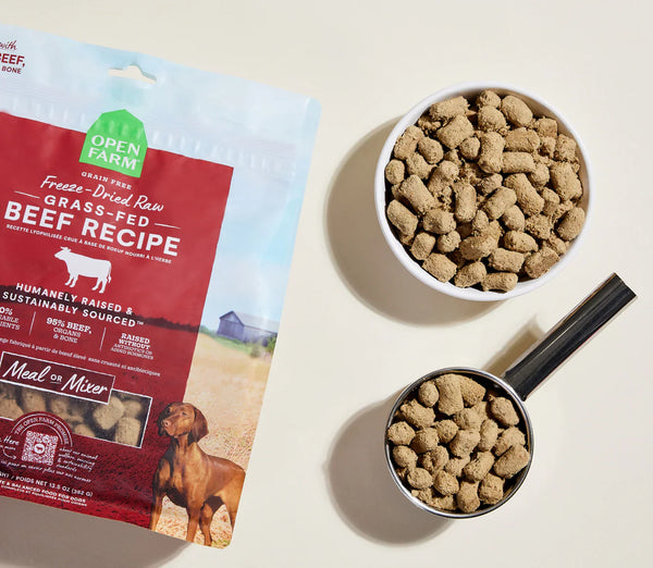 Open Farm Freeze Dried Raw - Grass Fed Beef Morsels for Dogs