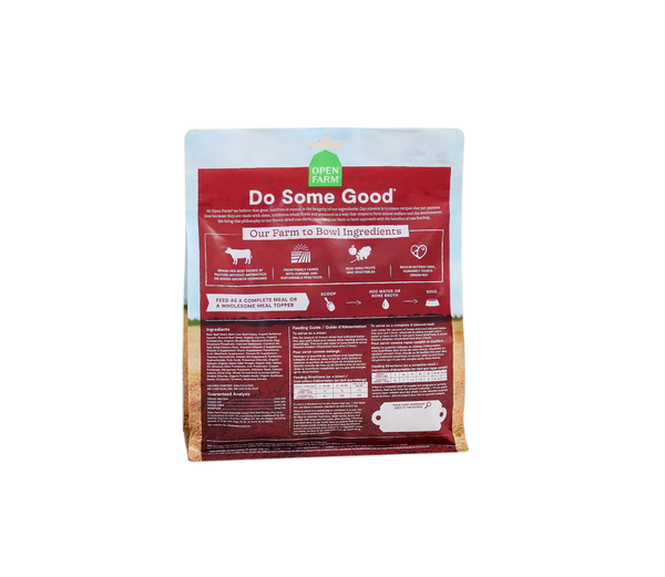 Open Farm Freeze Dried Raw - Grass Fed Beef Morsels for Dogs