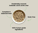 Open Farm Cod & Salmon Char Recipe With Cranberries Dog Wet Icelandic Food