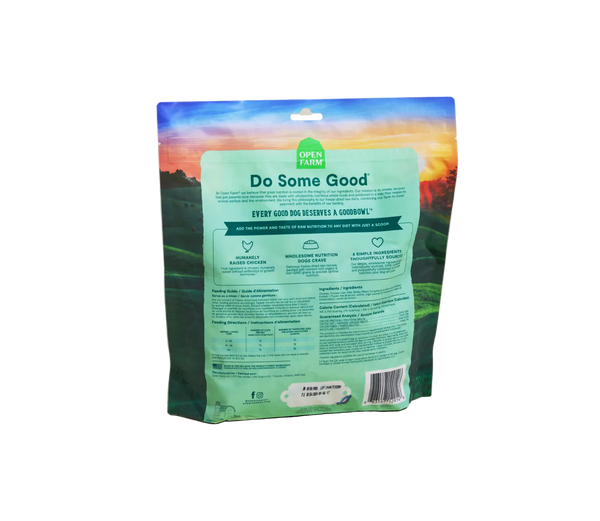 Open Farm Goodbowl Freeze Dried Raw Morsels – Harvest Chicken & Wholesome Grains Recipe for Dogs