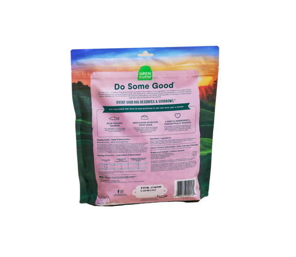 Open Farm Goodbowl Freeze Dried Raw Morsels – Wild-Caught Salmon & Wholesome Grains Recipe for Dogs