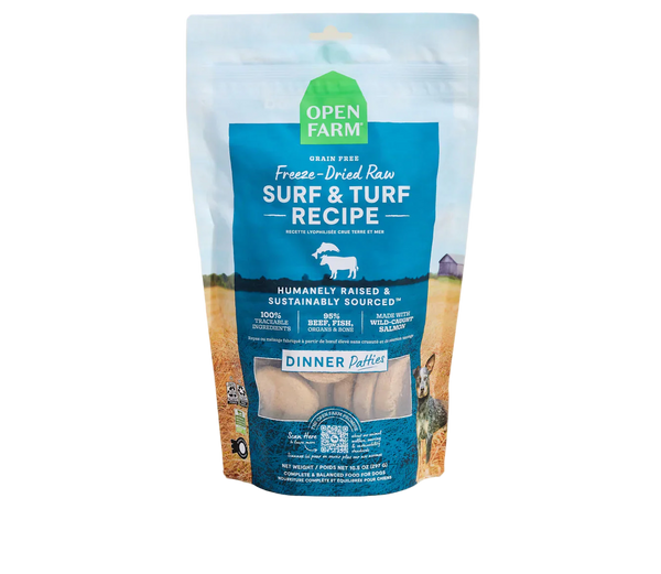 Open Farm Freeze Dried Raw - Surf & Turf Patties for Dogs