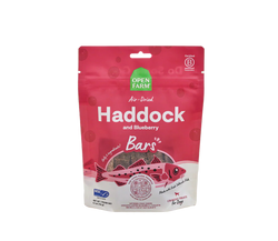 Open Farm Air Dried Haddock and Blueberry Crunchy Dog Treat Bars