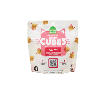 Open Farm Freeze-Dried Raw Kitty Cubes Salmon and Mackerel Cat Treats
