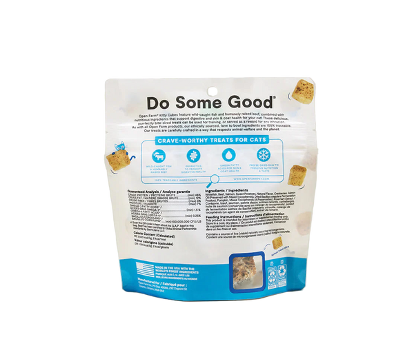 Open Farm Freeze-Dried Raw Kitty Cubes Surf and Turf Cat Treats