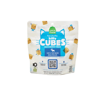 Open Farm Freeze-Dried Raw Kitty Cubes Surf and Turf Cat Treats