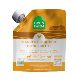 Open Farm Harvest Chicken Bone Broth Topper for Dogs and Cats
