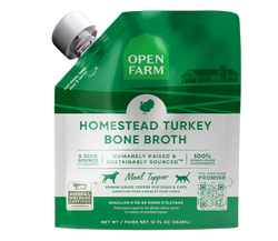 Open Farm Homestead Turkey Bone Broth Topper for Dogs and Cats