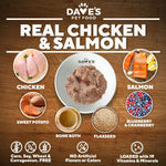 Daves Pet Food Chicken & Sweet Potato, Skin, Coat, & Immunity Support Canned Dog Food