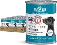 Daves Pet Food Chicken & Sweet Potato, Skin, Coat, & Immunity Support Canned Dog Food