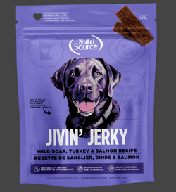 Nutrisource Wild Boar, Turkey, and Salmon Jivin Jerky