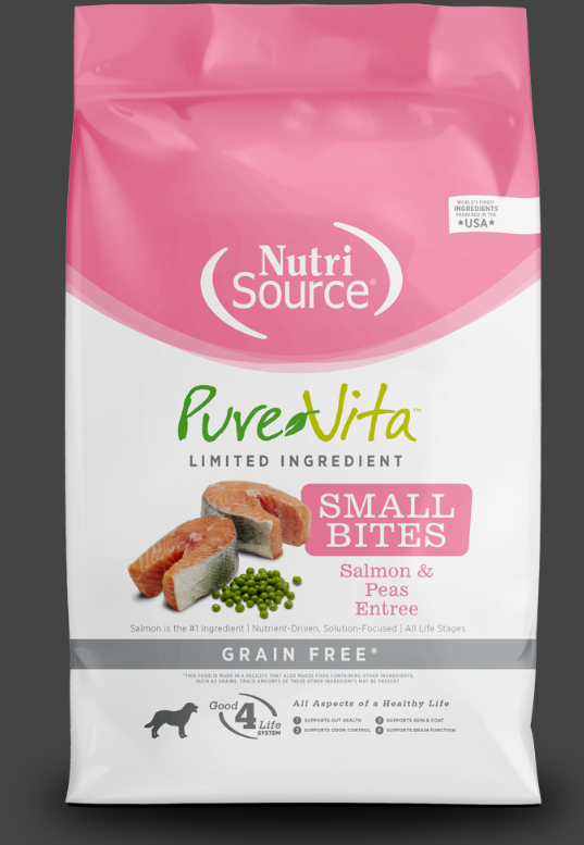 PureVita Salmon and Peas Small Bites Dry Dog Food
