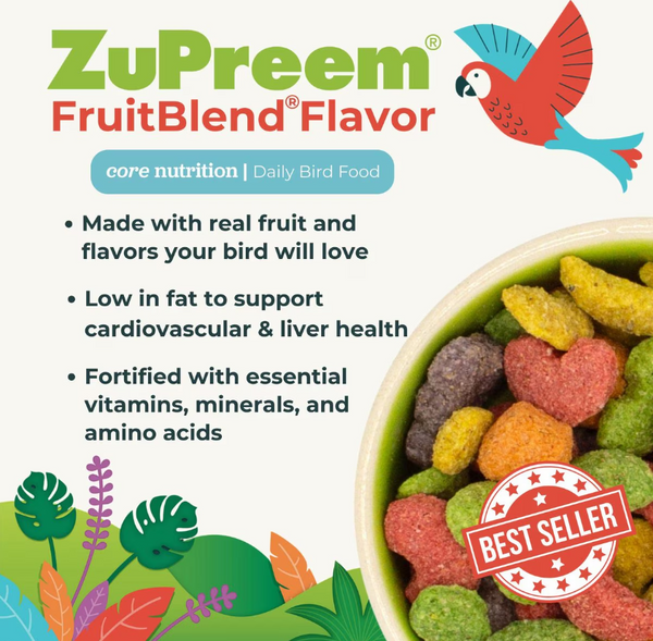 ZuPreem FruitBlend for Large Birds