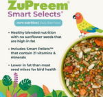 ZuPreem Smart Selects for Parrots & Conures (Medium to Large Birds)