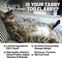 Dave's Pet Food Naturally Healthy 95% Chicken and Chicken Liver Pate Canned Cat Food