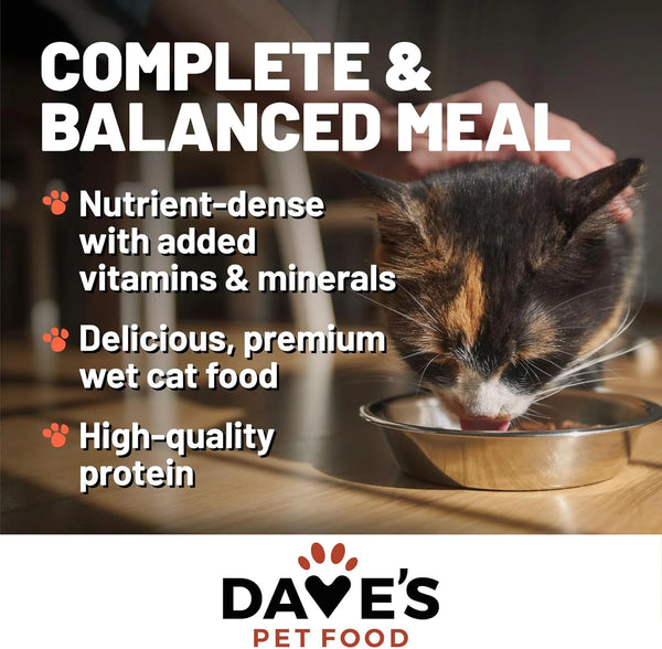 Dave's Pet Food Naturally Healthy 95% Chicken and Chicken Liver Pate Canned Cat Food