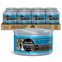 Dave's Pet Food Naturally Healthy Grain Free Tuna and Salmon in Aspic Canned Cat Food