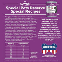 Daves Pet Food Turkey & Vegetable Weight Management & Immunity Support Canned Dog Food
