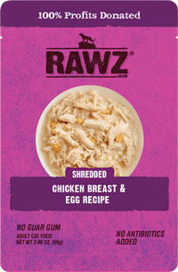RAWZ® Shredded Chicken Breast & Egg Recipe Wet Cat Food