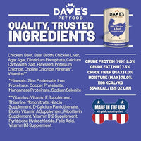 Dave's Pet Food 95% Premium Beef and Chicken Canned Dog Food