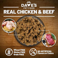 Dave's Pet Food 95% Premium Beef and Chicken Canned Dog Food