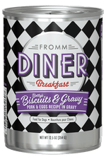 Fromm Diner Breakfast Betty's Biscuits & Gravy Pork & Eggs Recipe in Gravy Dog Food