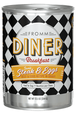 Fromm Diner Breakfast Sam's Steak & Eggs Beef & Eggs Recipe in Gravy Dog Food