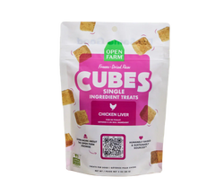 Open Farm Chicken Liver Freeze-Dried Treat Cubes For Dogs