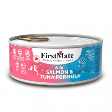 FirstMate Wild Salmon & Wild Tuna 50/50 Formula Canned Food for Cats