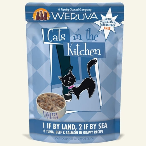 Weruva Cats in the Kitchen 1 By Land, 2 By Sea Cat Food Pouches