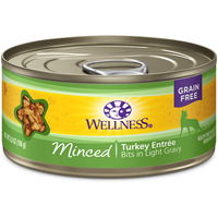 Wellness Grain-Free Minced Turkey Entree Canned Cat Food