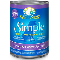 Wellness Simple Limited Ingredient Diet Turkey and Potato Canned Dog Formula