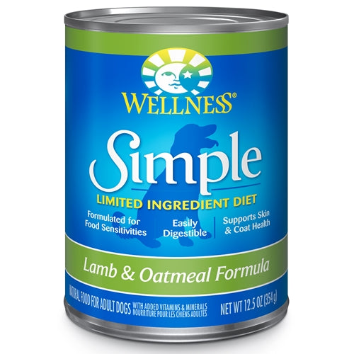 Wellness Simple Limited Ingredient Diet Lamb and Oatmeal Canned Dog Formula