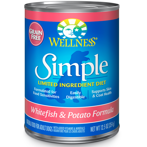 Wellness Simple Limited Ingredient Diet Whitefish and Potato Canned Dog Formula
