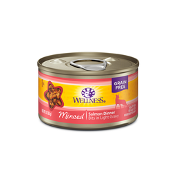 Wellness Grain Free Minced Salmon Dinner Canned Cat Food