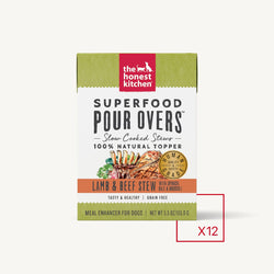 The Honest Kitchen Superfood Pour Overs Lamb & Beef Stew with Spinach, Kale, & Broccoli Dog Food