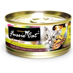 Fussie Cat Premium Grain Free Tuna with Clams Canned Cat Food