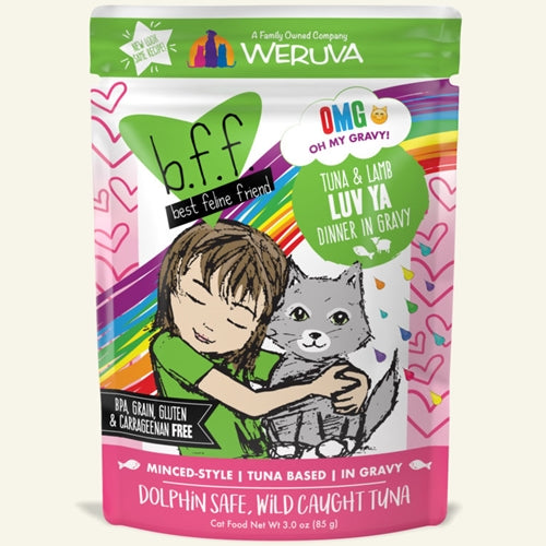 Best Feline Friend Tuna & Lamb LUV YA Cat Pouches