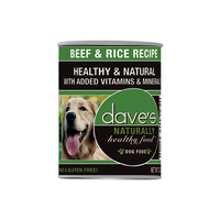 Dave's Pet Food Naturally Healthy Beef and Rice Canned Dog Food