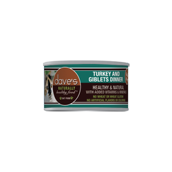 Dave's Pet Food Naturally Healthy Grain Free Turkey and Giblets Canned Cat Food